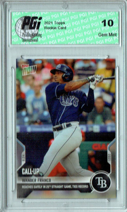 Wander Franco 2021 Topps Now #697 Print Run: 2,404 Rookie Card PGI 10