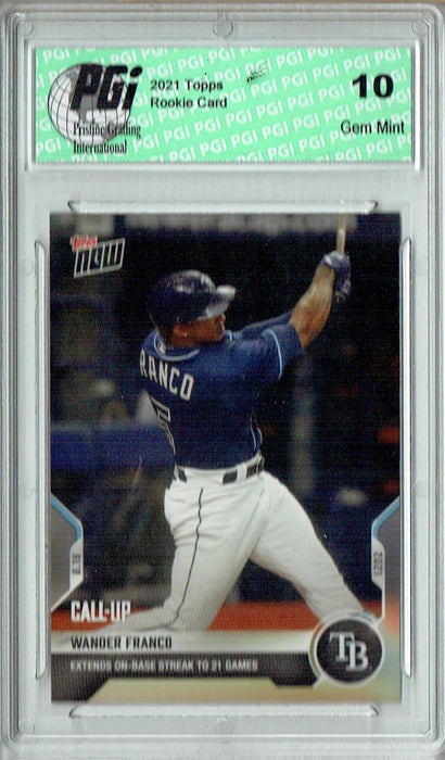 Wander Franco 2021 Topps Now #680 Print Run: 2,155 Rookie Card PGI 10