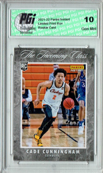 Cade Cunningham 2021 Panini Instant #IC-CC Incoming Class 1/2343 Rookie Card PGI 10