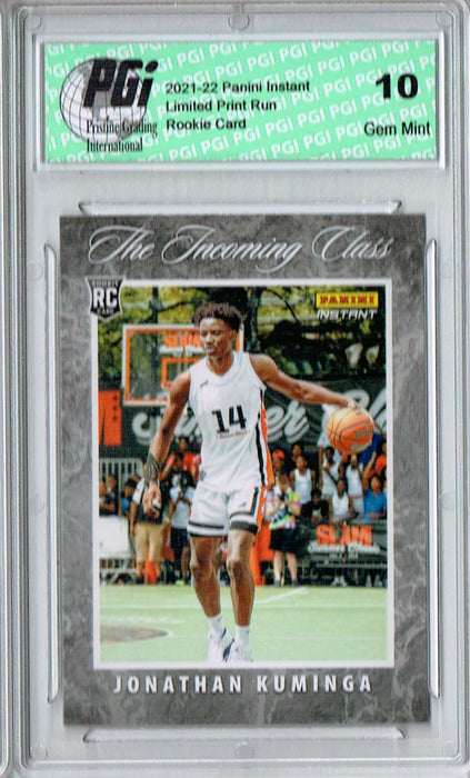 Jonathan Kuminga 2021 Panini Instant #IC-JK Incoming Class 1/957 Rookie Card PGI 10