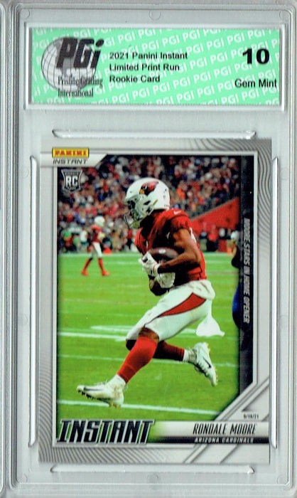 Rondale Moore 2021 Panini Instant #25 Just 193 Produced Rookie Card PGI 10