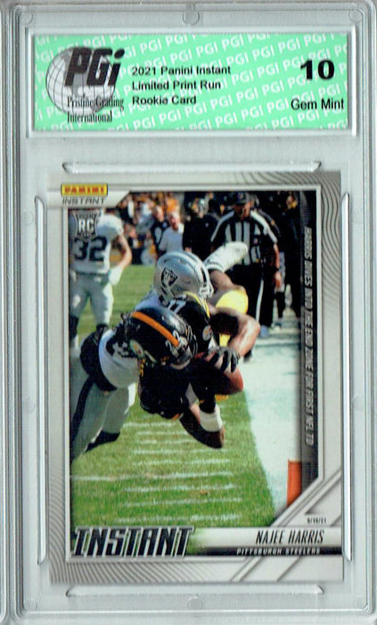 Najee Harris 2021 Panini Instant #22 Only 410 Ever Made Rookie Card PGI 10