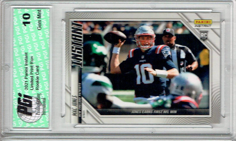 Mac Jones 2021 Panini Instant #23 Only 1,144 Ever Made Rookie Card PGI 10