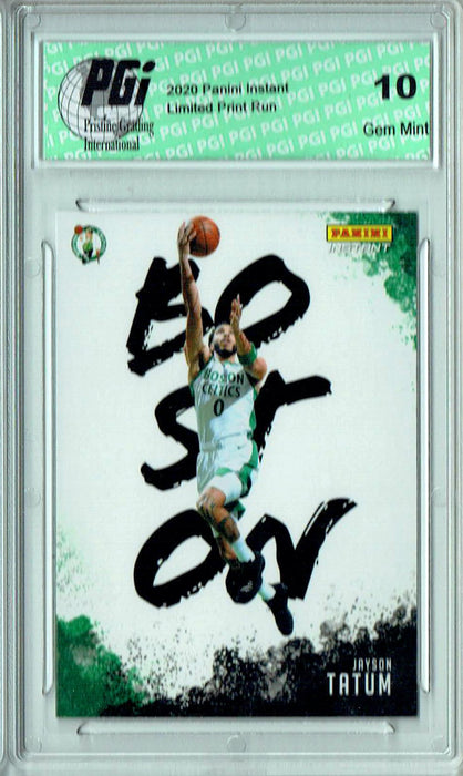 Jayson Tatum 2020 Panini Instant #MC-1 My City 1/2390 Rare Trading Card PGI 10