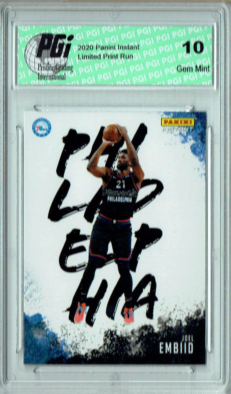 Joel Embiid 2020 Panini Instant #MC-4 My City 1/2390 Rare Trading Card PGI 10
