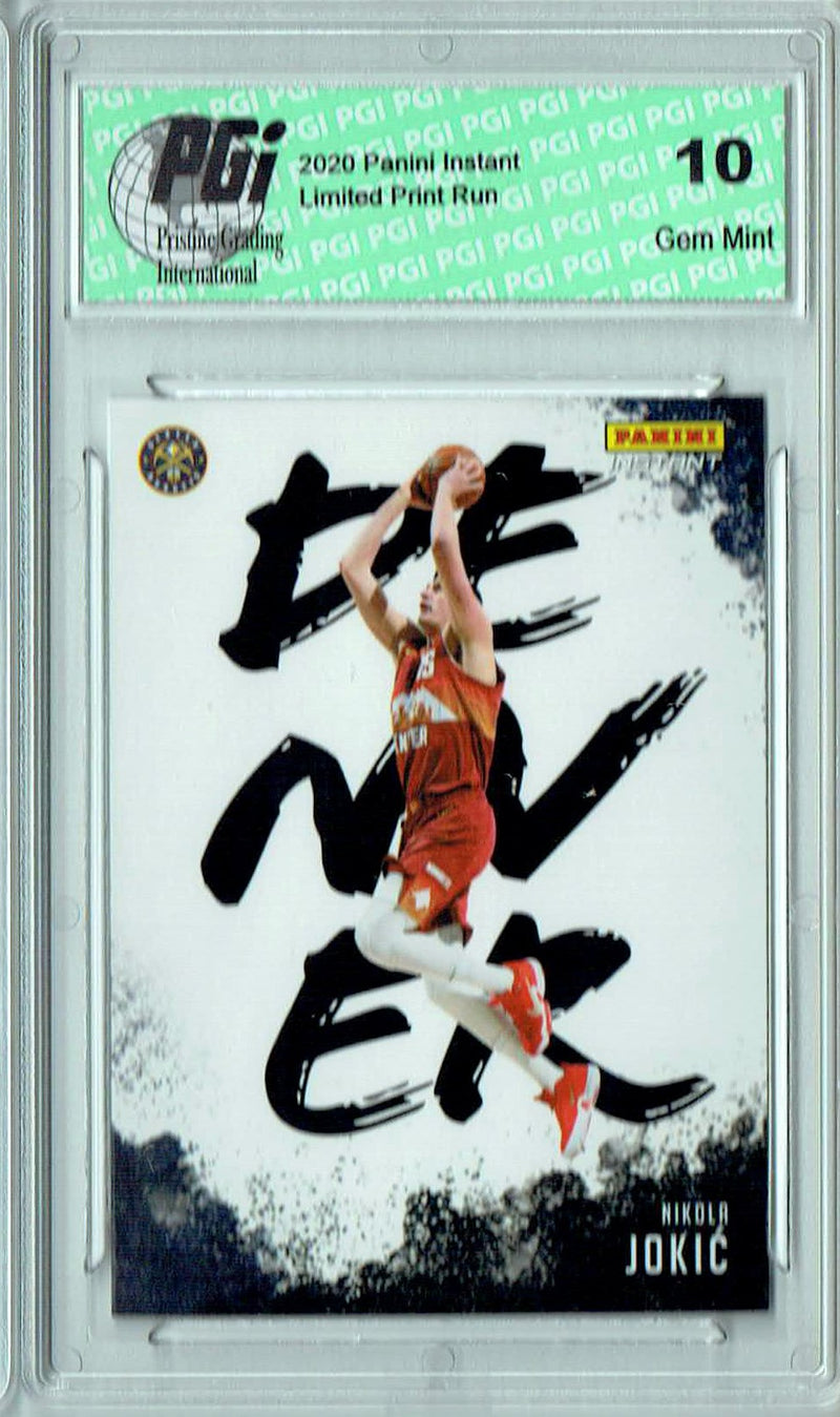 Nikola Jokic 2020 Panini Instant #MC-16 My City 1/2390 Rare Trading Card PGI 10
