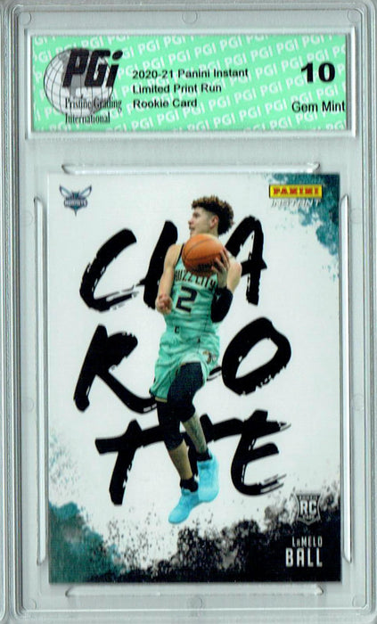 LaMelo Ball 2020 Panini Instant #MC-12 My City 1/2390 SP Rookie Card PGI 10