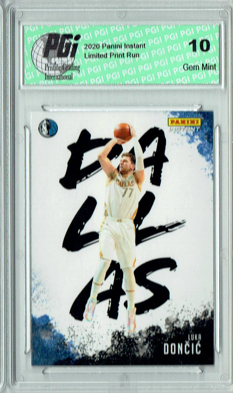 Luka Doncic 2020 Panini Instant #MC-26 My City 1/2390 Rare Trading Card PGI 10