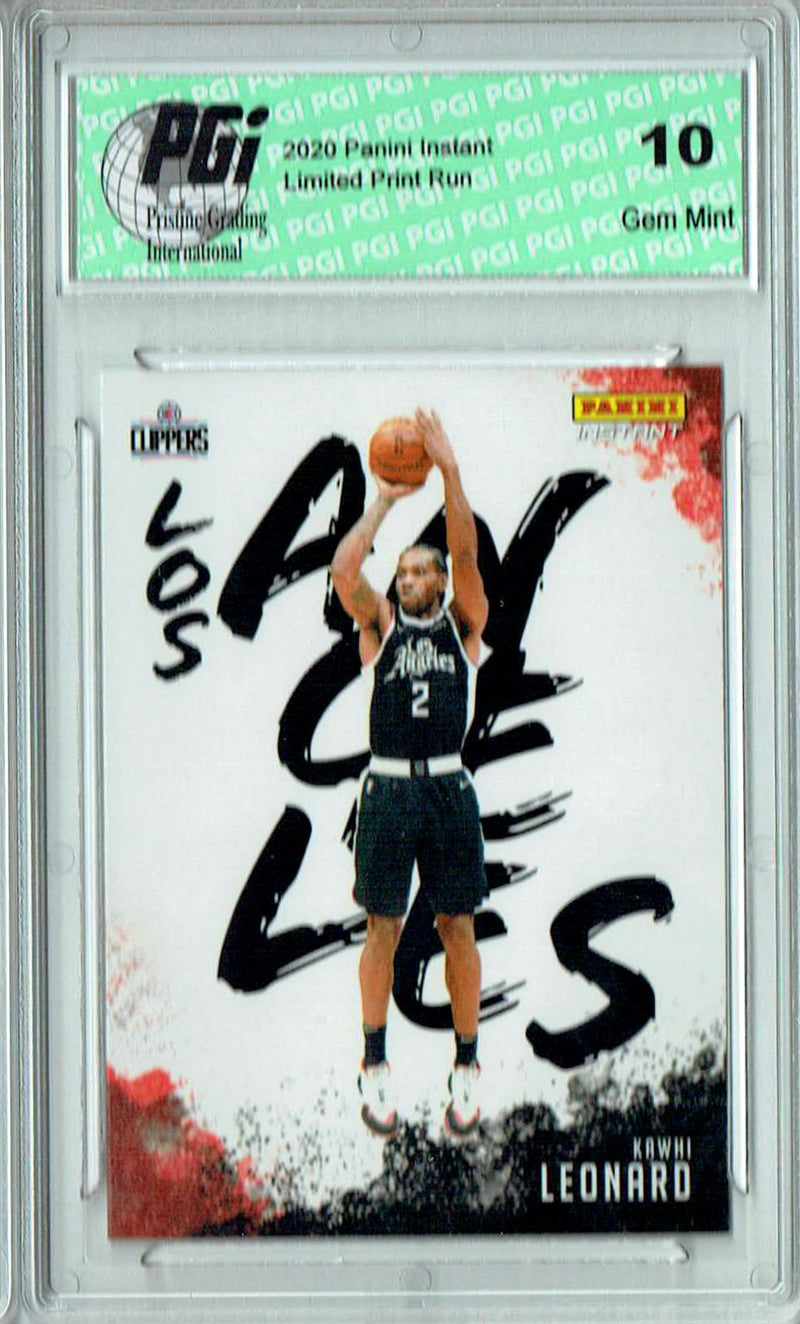 Kawhi Leonard 2020 Panini Instant #MC-22 My City 1/2390 Rare Trading Card PGI 10