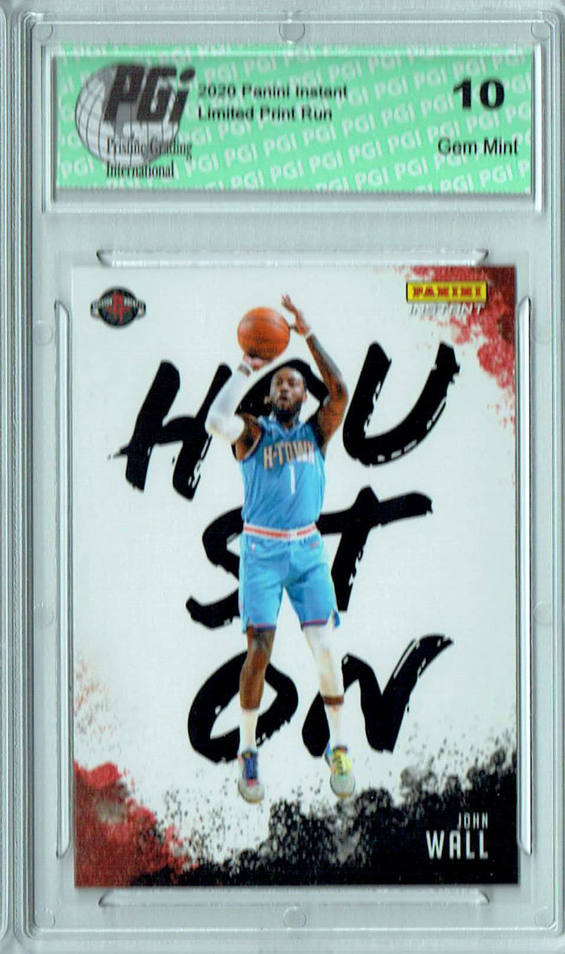 John Wall 2020 Panini Instant #MC-27 My City 1/2390 Rare Trading Card PGI 10