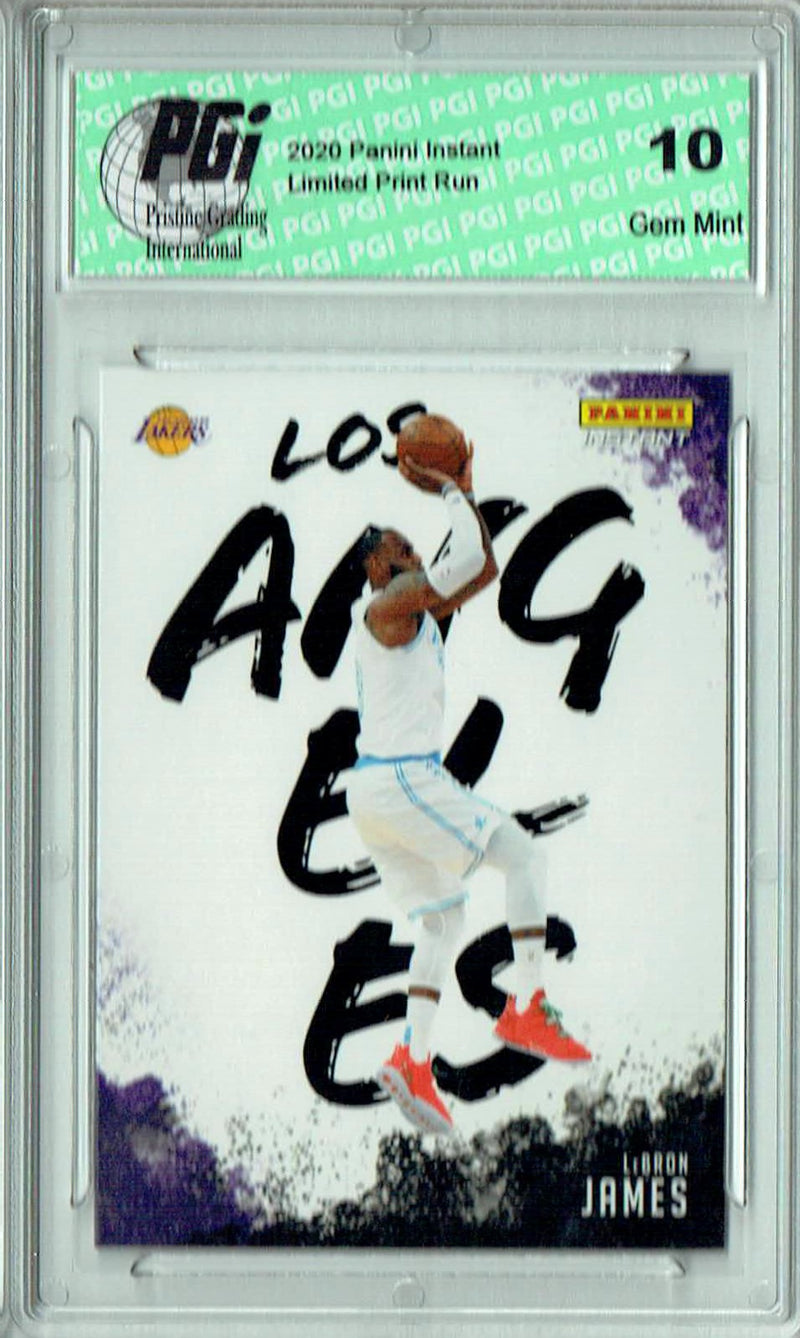 LeBron James 2020 Panini Instant #MC-23 My City 1/2390 Rare Trading Card PGI 10