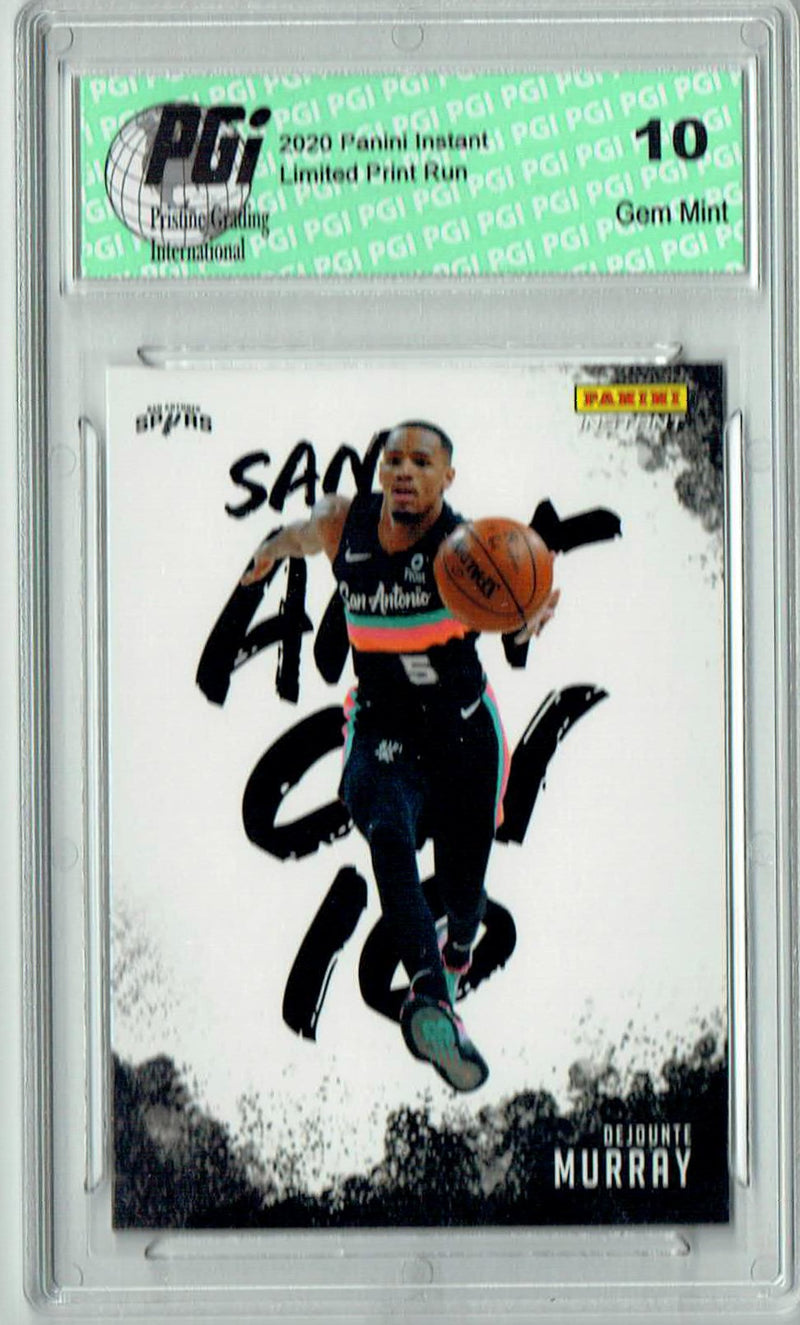 DeJounte Murray 2020 Panini Instant #MC-30 My City 1/2390 SP Trading Card PGI 10
