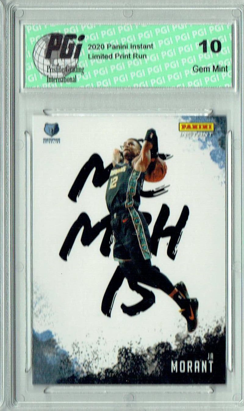 Ja Morant 2020 Panini Instant #MC-28 My City 1/2390 Rare Trading Card PGI 10