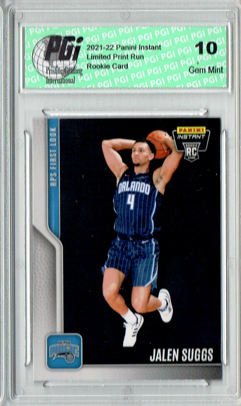 Jalen Suggs 2021 Panini Instant #5 RPS 1st Look 1/827 Rookie Card PGI 10