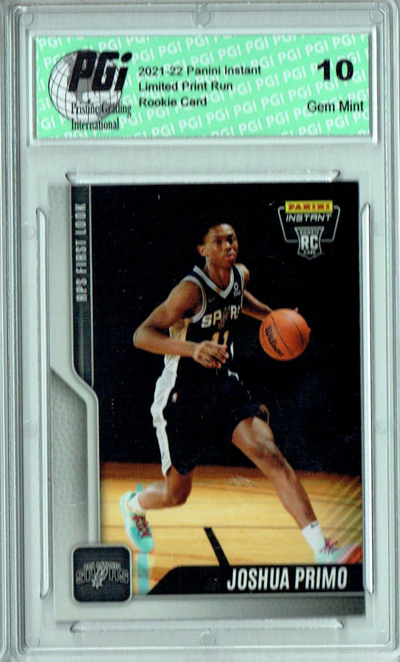 Joshua Primo 2021 Panini Instant #12 RPS 1st Look 1/275 Rookie Card PGI 10