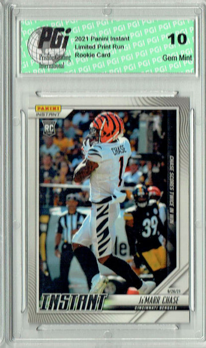 Ja'Marr Chase 2021 Panini Instant #35 Just 270 Ever Made Rookie Card PGI 10