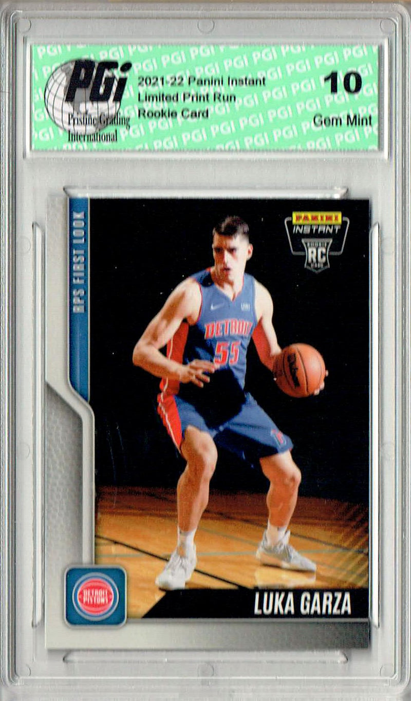 Luka Garza 2021 Panini Instant #37 RPS 1st Look 1/280 Rookie Card PGI 10