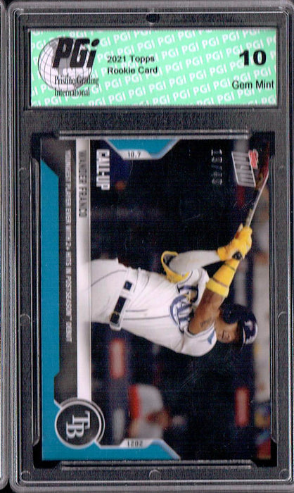 Wander Franco 2021 Topps Now #962 SP #16/49 Rookie Card PGI 10