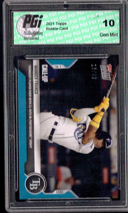 Wander Franco 2021 Topps Now #962 SP #19/49 Rookie Card PGI 10