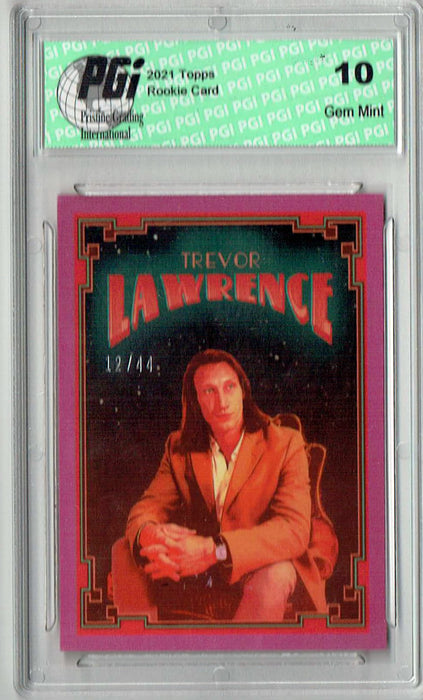 Trevor Lawrence 2021 Topps X #38 SP #12 of 44 Rookie Card PGI 10