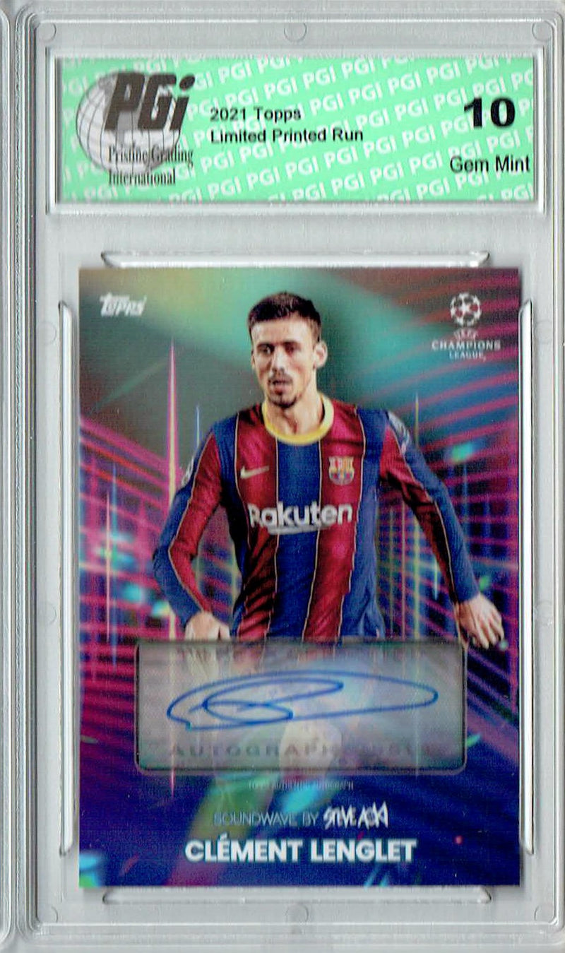 Clement Lenglet 2021 Topps #NNO Aoki Set SP Auto Rare Trading Card PGI 10