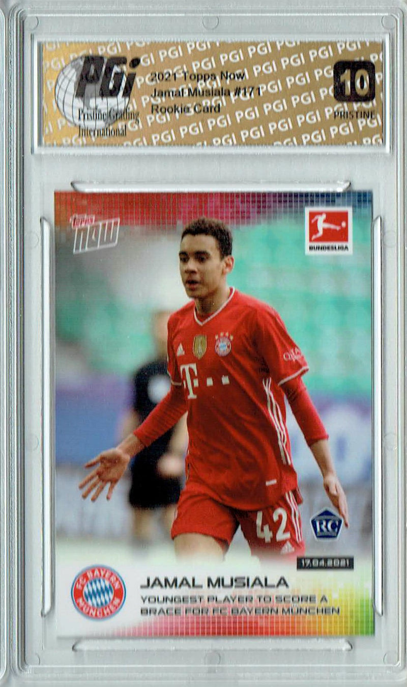 Jamal Musiala 2021 Topps Now #171 PRISTINE Rookie Card PGI 10