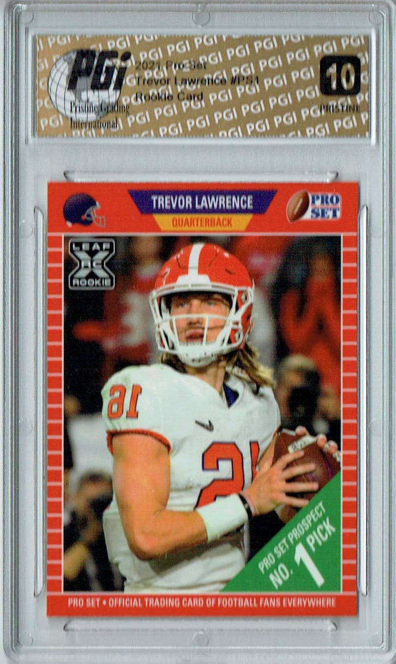 Trevor Lawrence 2021 Pro Set #PS1 PRISTINE Rookie Card PGI 10