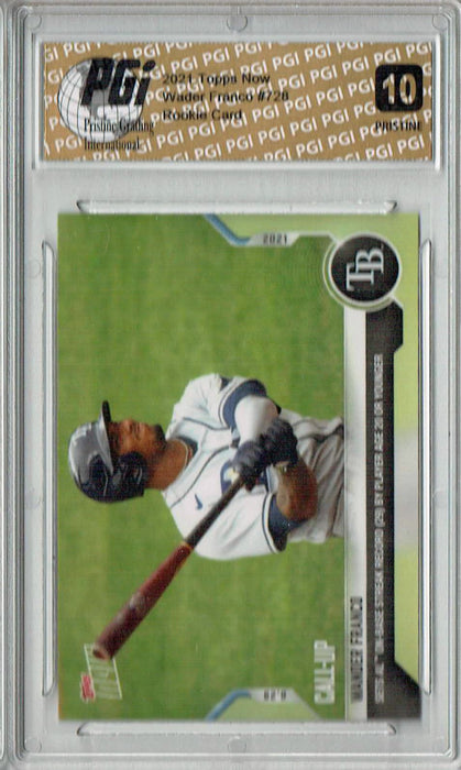Wander Franco 2021 Topps Now #728 PRISTINE Rookie Card PGI 10