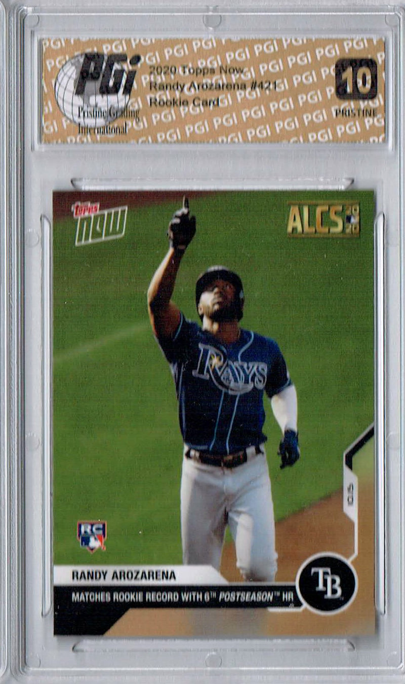 Randy Arozarena 2020 Topps Now #421 PRISTINE Rookie Card PGI 10
