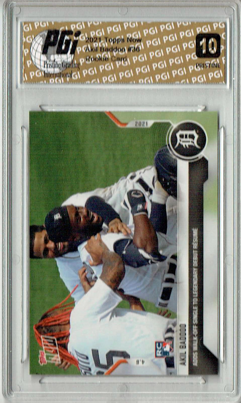 Akil Baddoo 2021 Topps Now #36 PRISTINE Rookie Card PGI 10