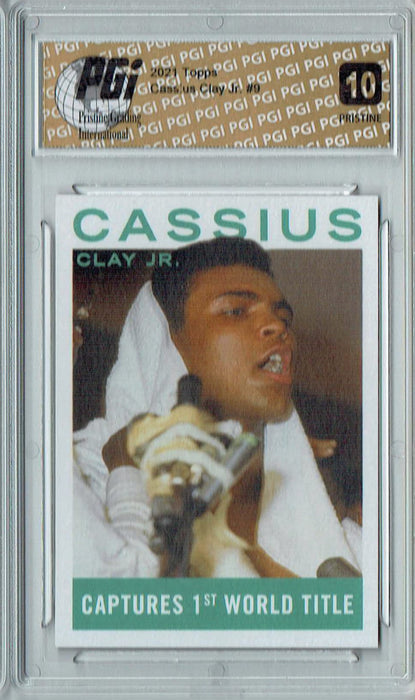 Muhammad Ali 2021 Topps #9 PRISTINE Rare Trading Card PGI 10