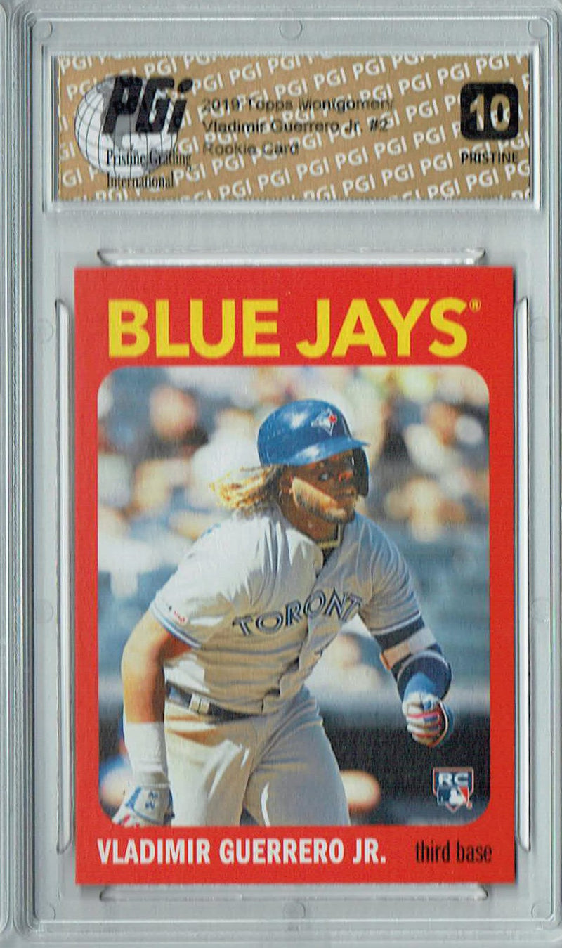 Vladimir Guerrero Jr. 2019 Topps 582 Montgomery #2 PRISTINE Rookie Card PGI 10