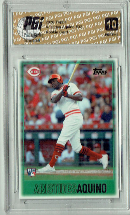 Aristides Aquino 2020 Topps #32 PRISTINE Rookie Card PGI 10