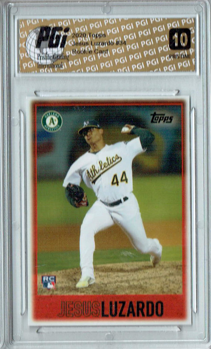 Jesus Luzardo 2020 Topps #34 PRISTINE Rookie Card PGI 10
