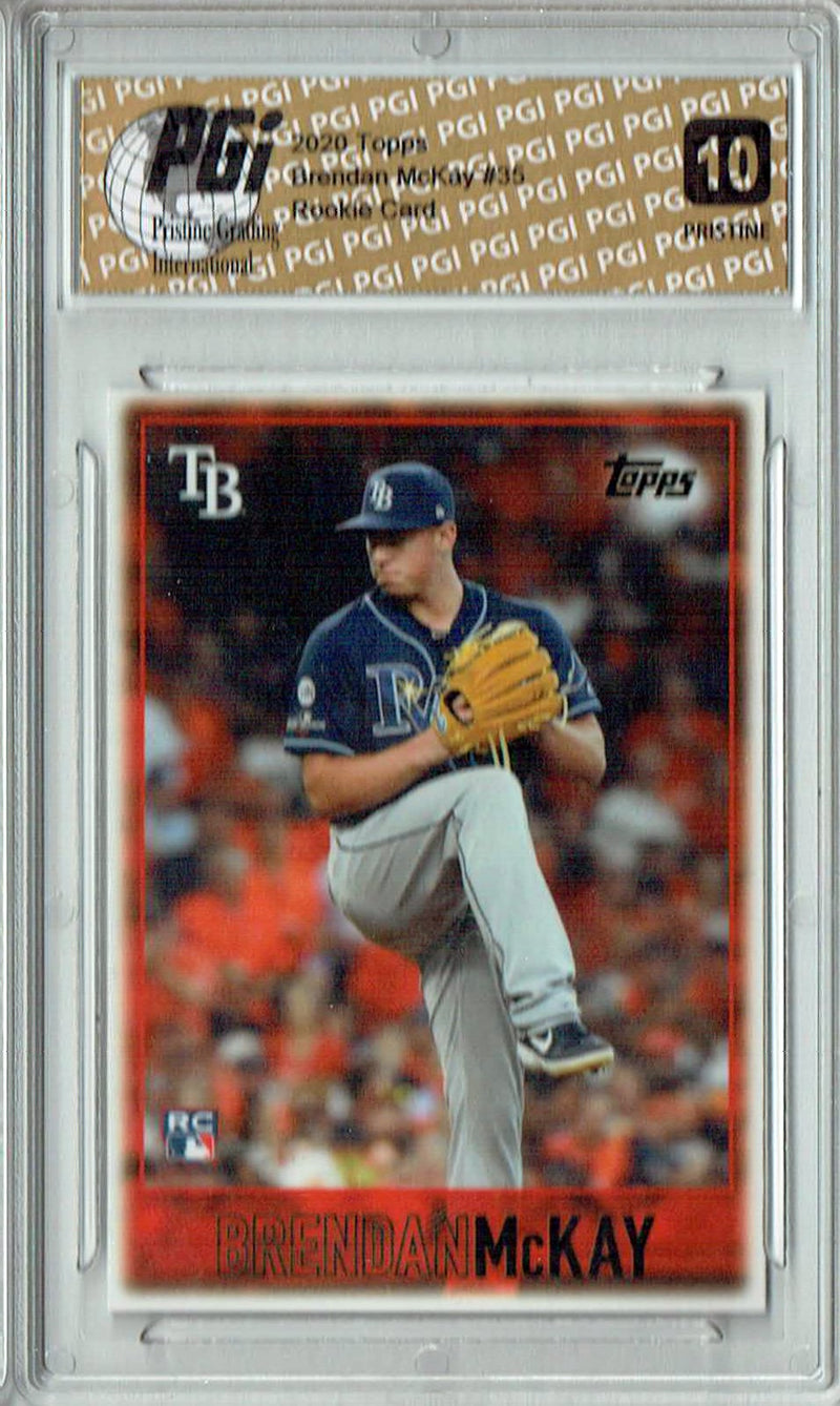 Brendan McKay 2020 Topps #35 PRISTINE Rookie Card PGI 10
