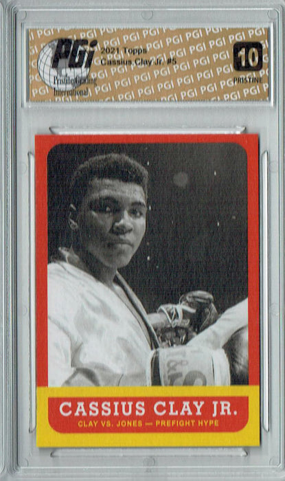 Muhammad Ali 2021 Topps #5 PRISTINE Rare Trading Card PGI 10