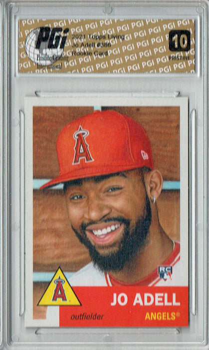 Jo Adell 2021 Topps Living #386 PRISTINE Rookie Card PGI 10