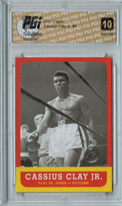 Muhammad Ali 2021 Topps #6 PRISTINE Rare Trading Card PGI 10