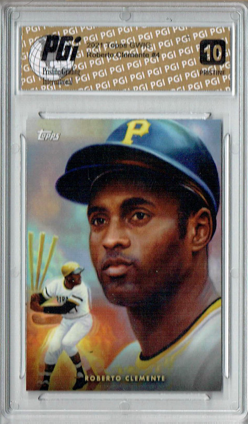 Roberto Clemente 2021 Topps GWIG #4 PRISTINE Rare Trading Card PGI 10