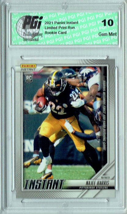 Najee Harris 2021 Panini Instant #56 Only 328 Ever Made! Rookie Card PGI 10