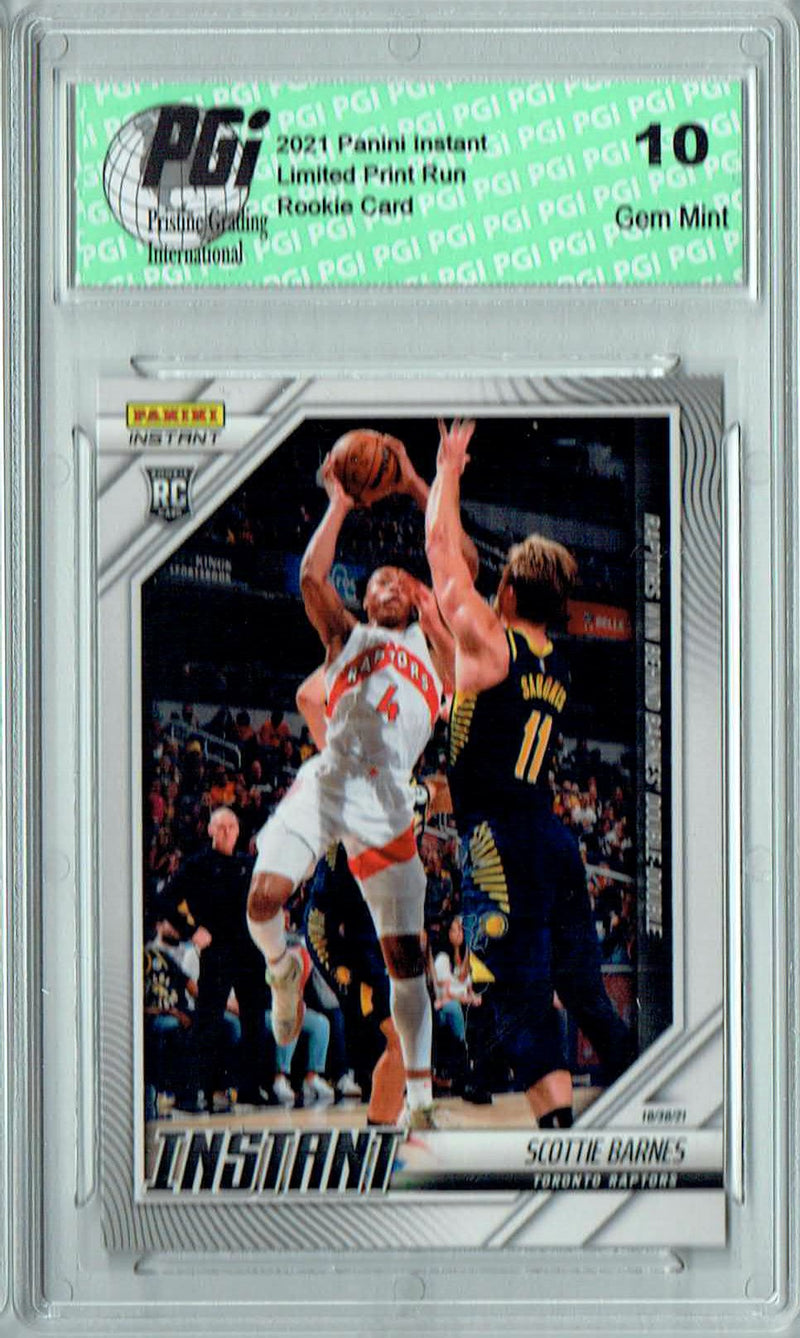 Scottie Barnes 2021 Panini Instant #20 1 of Just 418 Made! Rookie Card PGI 10