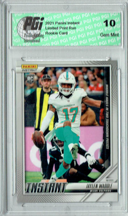 Jaylen Waddle 2021 Panini Instant #65 - Only 244 Ever Made! Rookie Card PGI 10