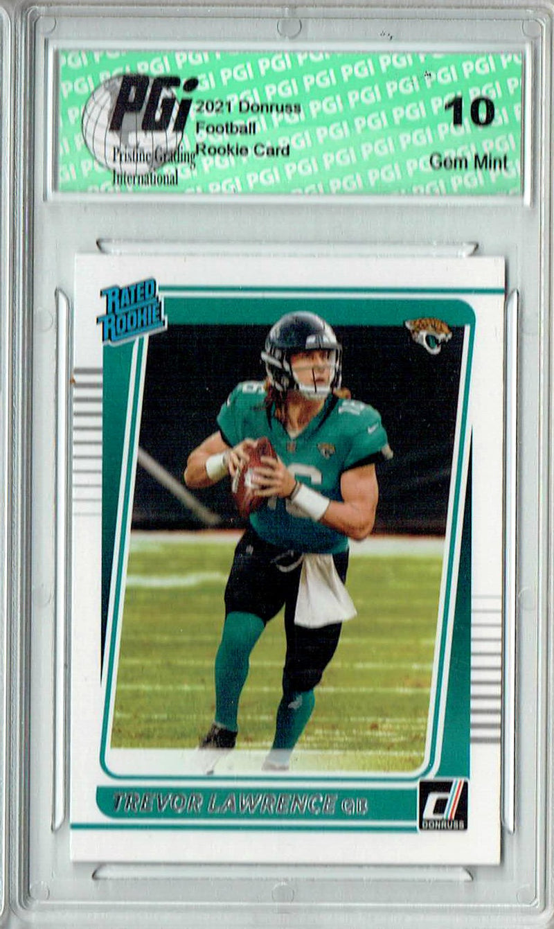 Trevor Lawrence 2021 Donruss Football #251 Gem Mint Rookie Card PGI 10
