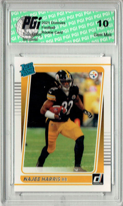 Najee Harris 2021 Donruss Football #259 Gem Mint Rookie Card PGI 10