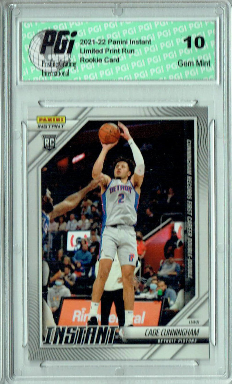 Cade Cunningham 2021 Panini Instant #27 SP! 1/488 Made Rookie Card PGI 10