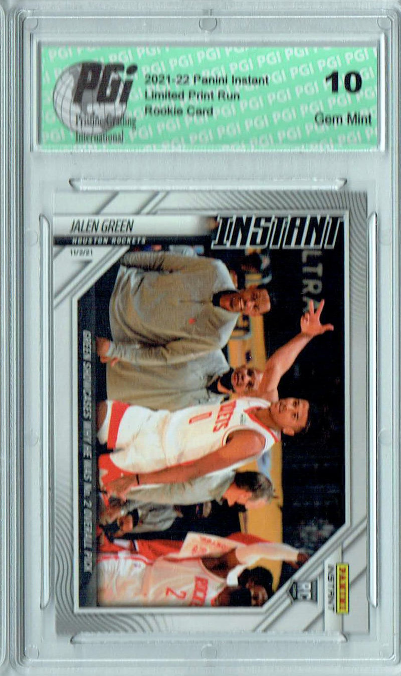 Jalen Green 2021 Panini Instant #26 Short Print 506 Made Rookie Card PGI 10