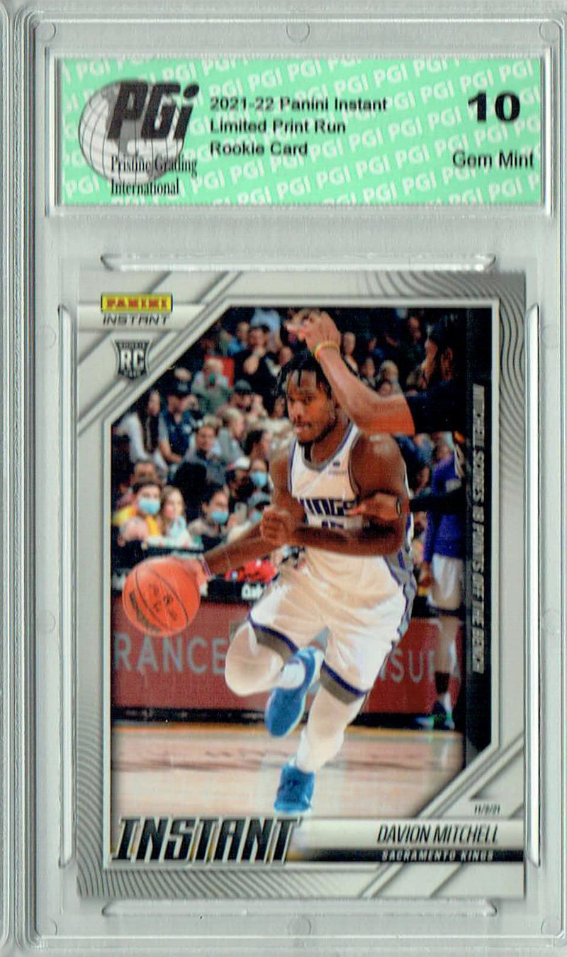 Davion Mitchell 2021 Panini Instant #25 SP! Just 138 Made! Rookie Card PGI 10