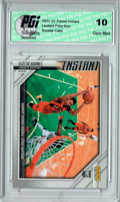 Scottie Barnes 2021 Panini Instant #7 Tiny Print Run! 1/568! Rookie Card PGI 10