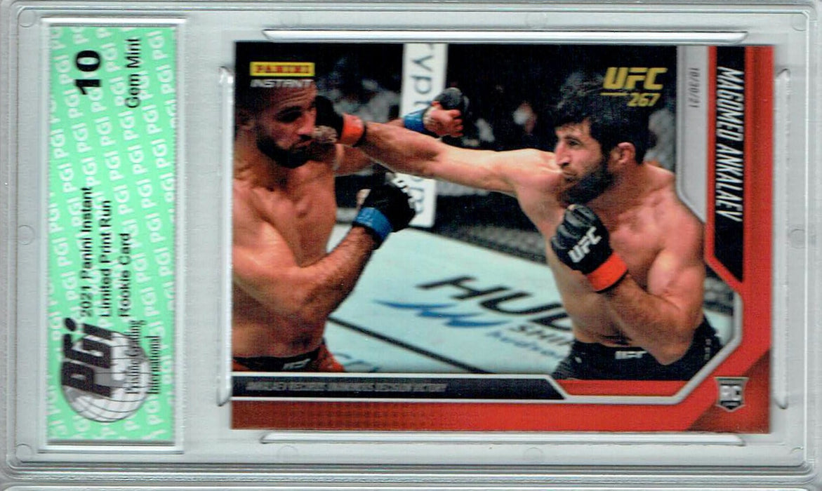 Magomed Ankalaev 2021 Panini Instant #44 Low Print Run! 1/213 Rookie Card PGI 10