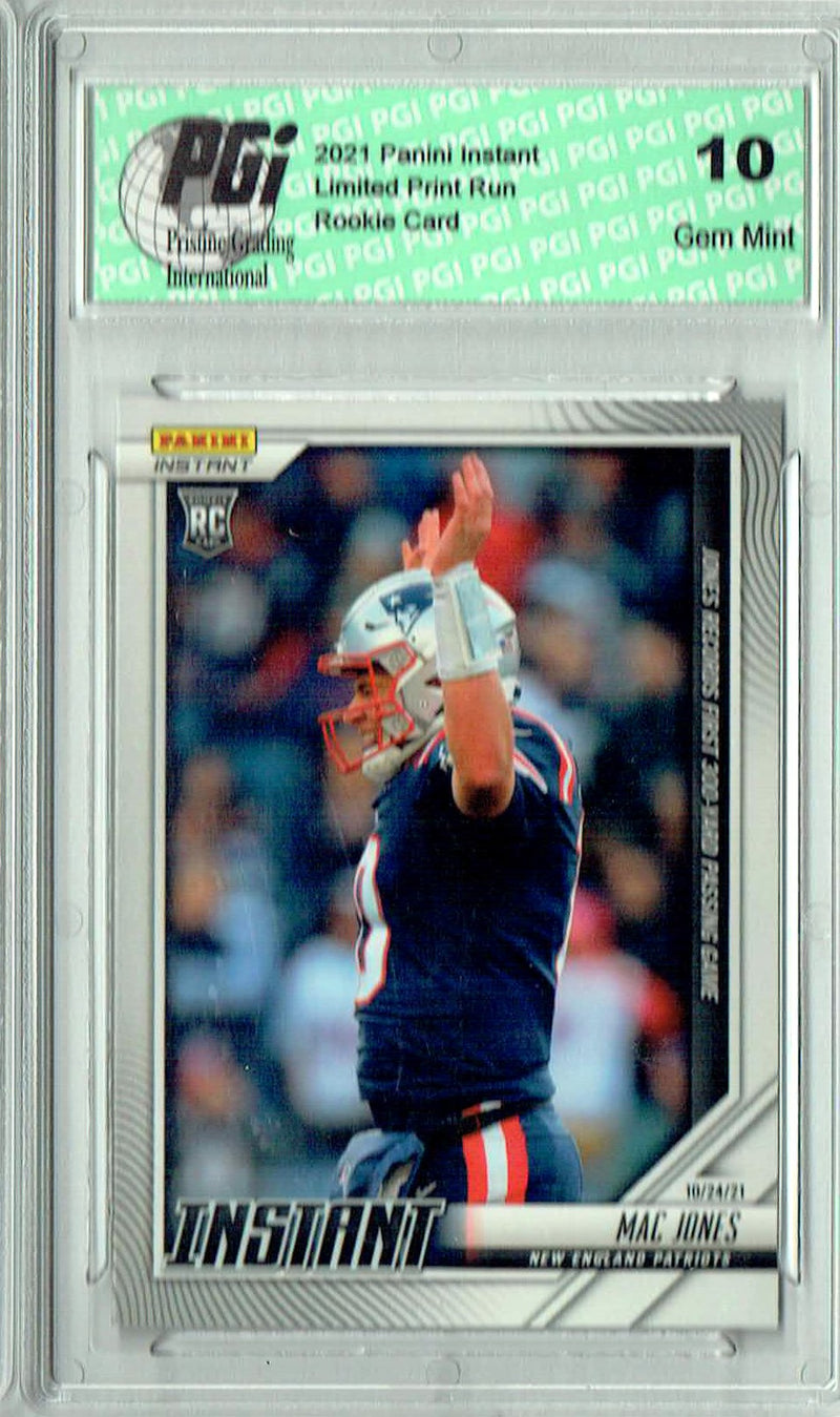 Mac Jones 2021 Panini Instant #76 SP! Only 936 Ever Made Rookie Card PGI 10